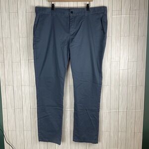Sullen Art Collective Mens Blue Skull Cotton Blend Chino Pant Size 42